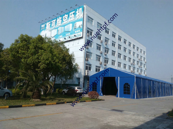 上海斯可络压缩机有限公司-亭枫公路松隐工业仓储篷房案例